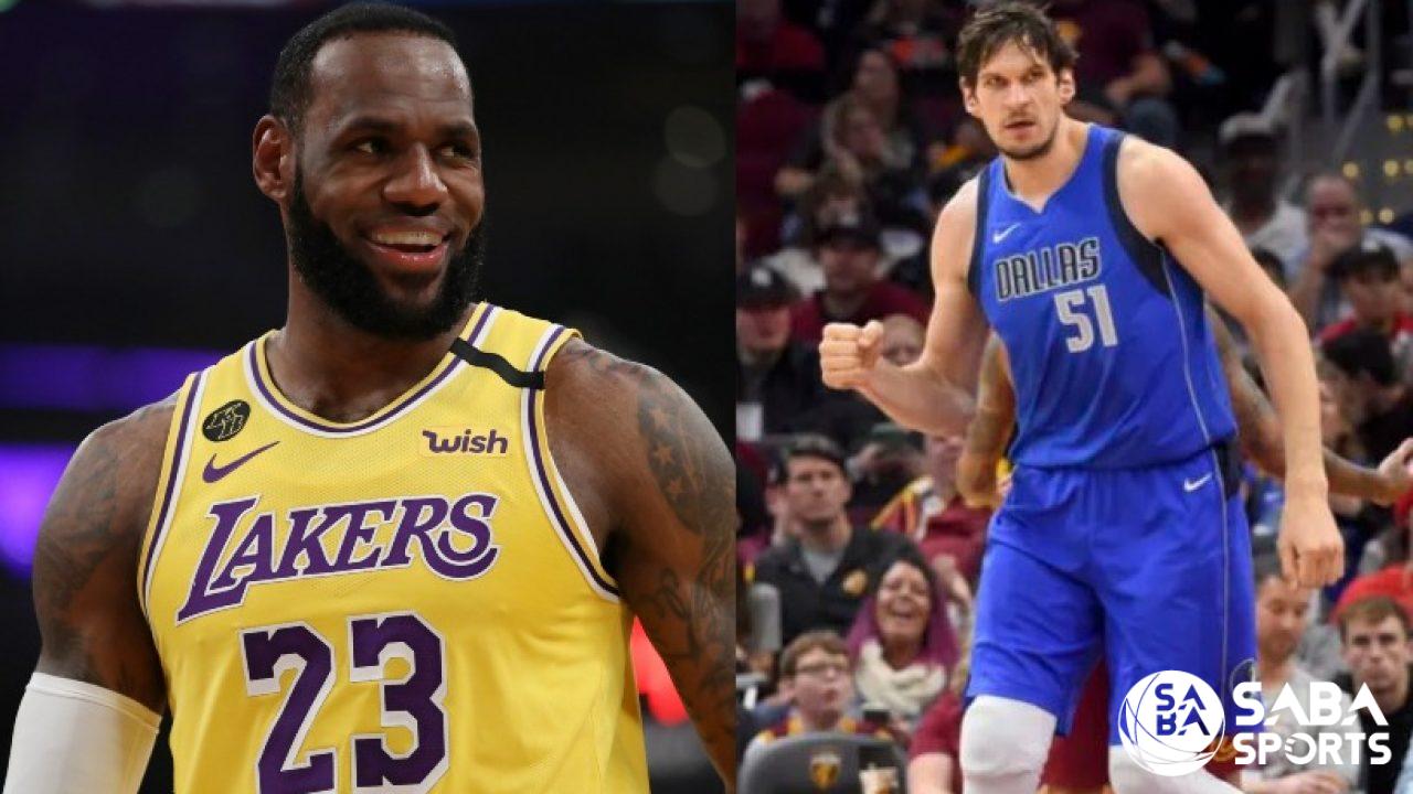 Lakers vs Mavericks: Khẩu chiến giữa LeBron James và Boban Marjanovic