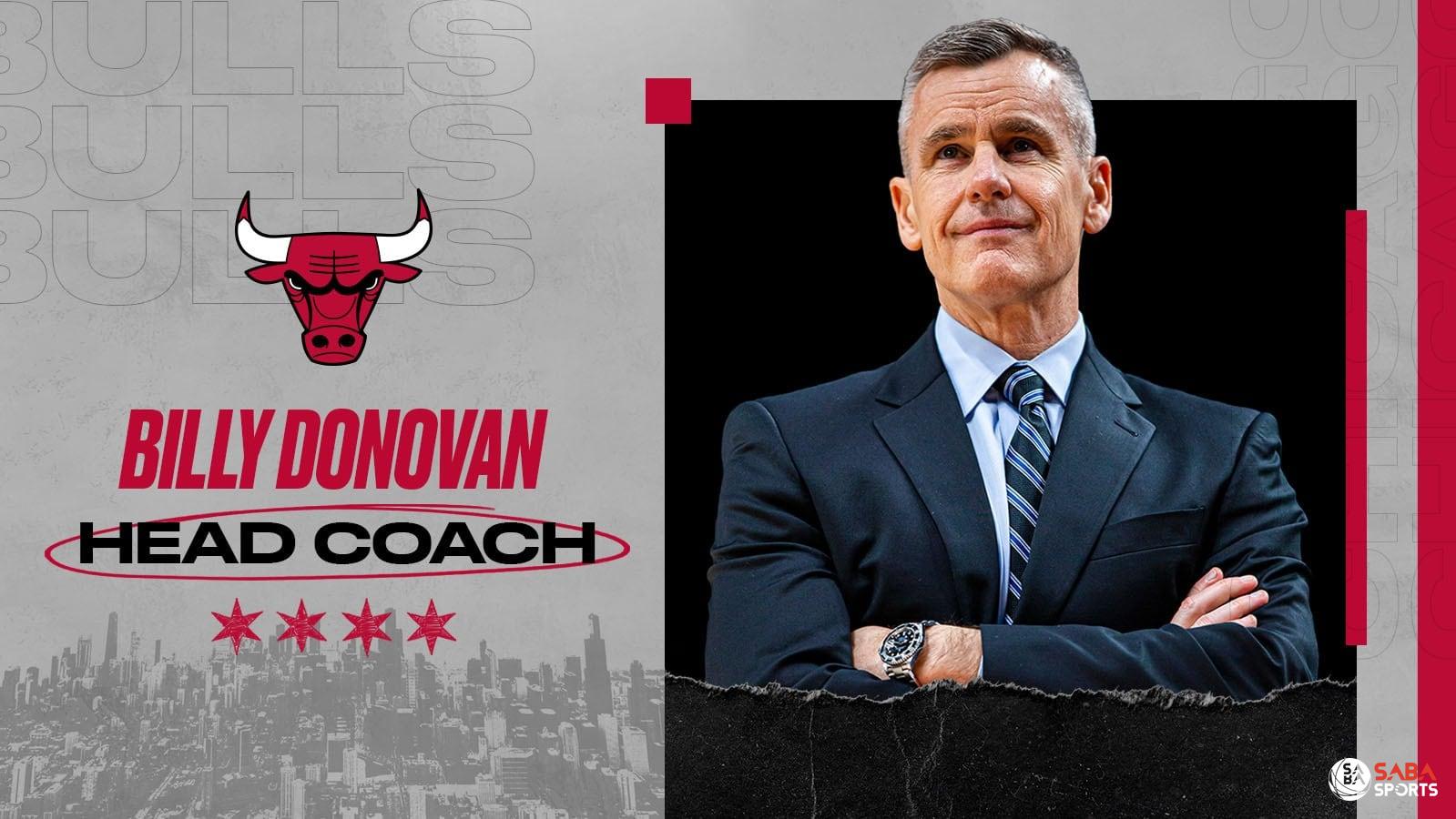 Billy Donovan được bổ nhiệm làm HLV trưởng Chicago Bulls