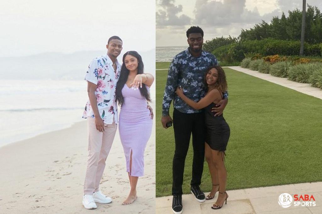 De'Aaron Fox (trái) và Dakari Johnson (phải) đã chính thức đính hôn