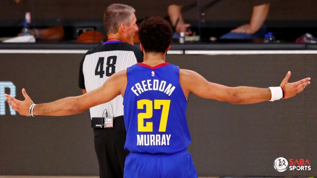 Jamal Murray phản đối quyết định của trọng tài