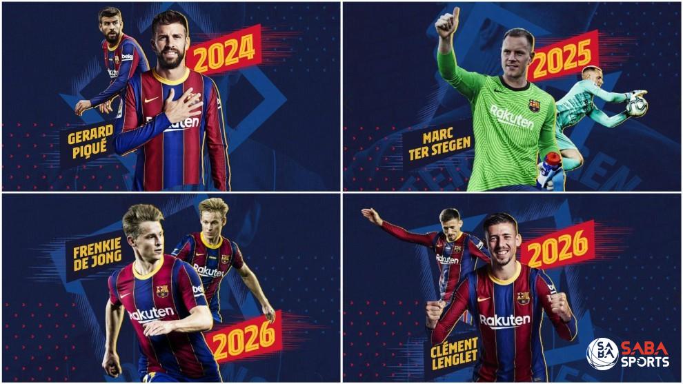 4 cầu thủ vừa được Barca gia hạn hợp đồng