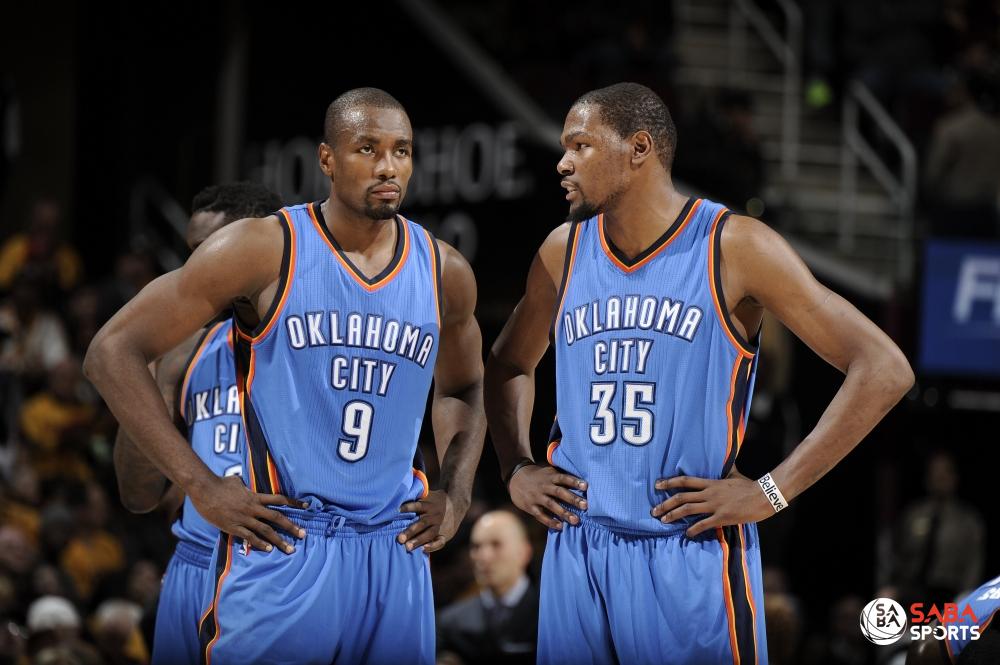 Durant – Ibaka khi còn thi đấu cho Oklahoma