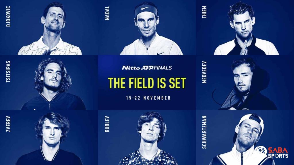 8 tay vợt tham dự ATP Finals 2020