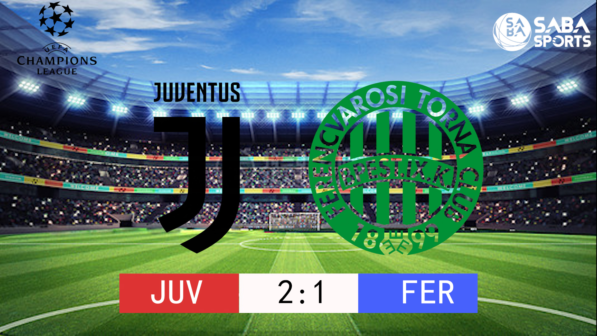 [Cúp C1 châu Âu] Juventus vs Ferencvaros