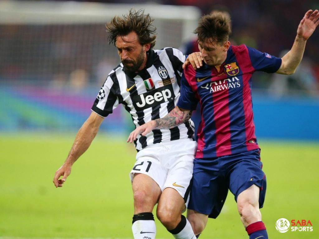 Pirlo từng rơi lệ khi để thua Barca của Messi tại chung kết C1 năm 2015