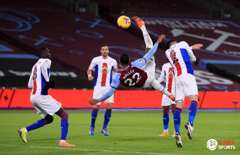 Haller vừa mới ghi siêu phẩm vào lưới Crystal Palace hồi tháng 12