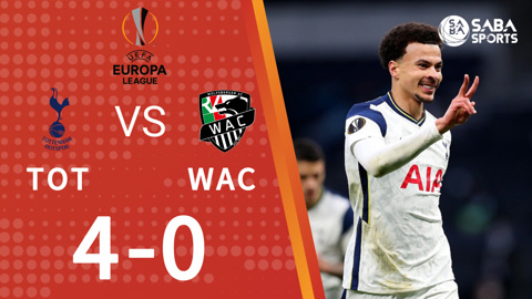 Tottenham vs Wolfsberger - vòng 1/16 Cúp C2 Châu Âu
