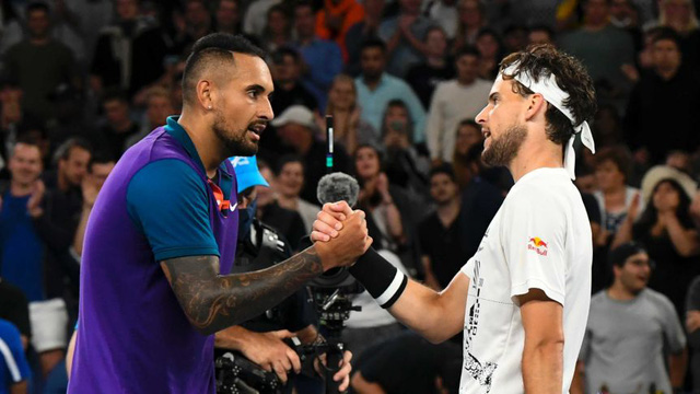 Thiem và Kyrgios đã cống hiến một trận đấu mãn nhãn (Ảnh: EuroSports)