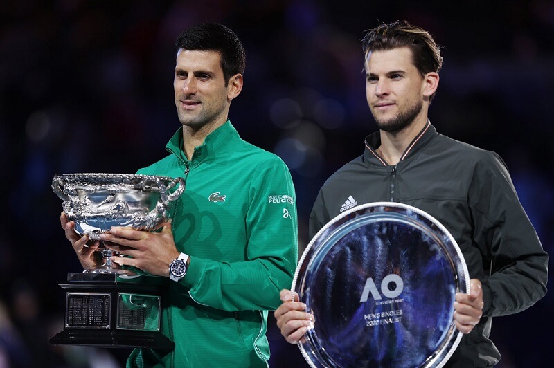 Thiem từng thua Djokovic ở Australian Open 2020. (Ảnh: Vietnamnet)