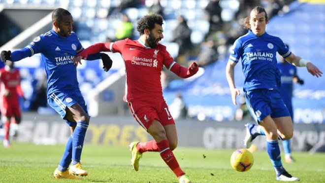 Salah ghi bàn duy nhất cho Liverpool.