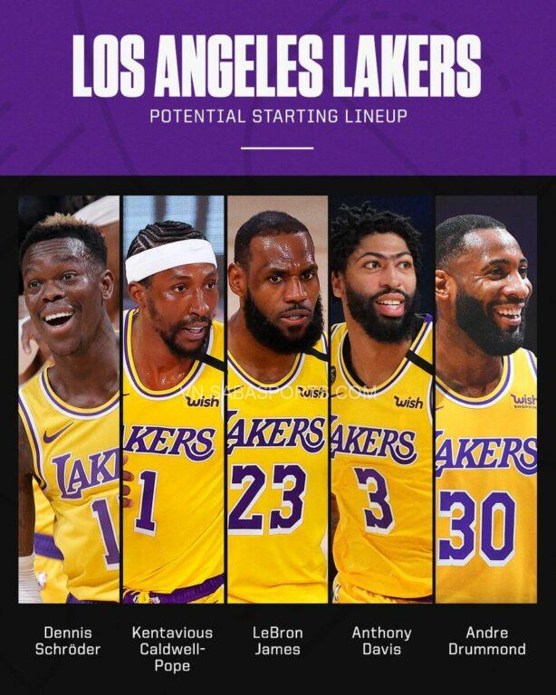 Đội hình ra sân lý tưởng của Lakers