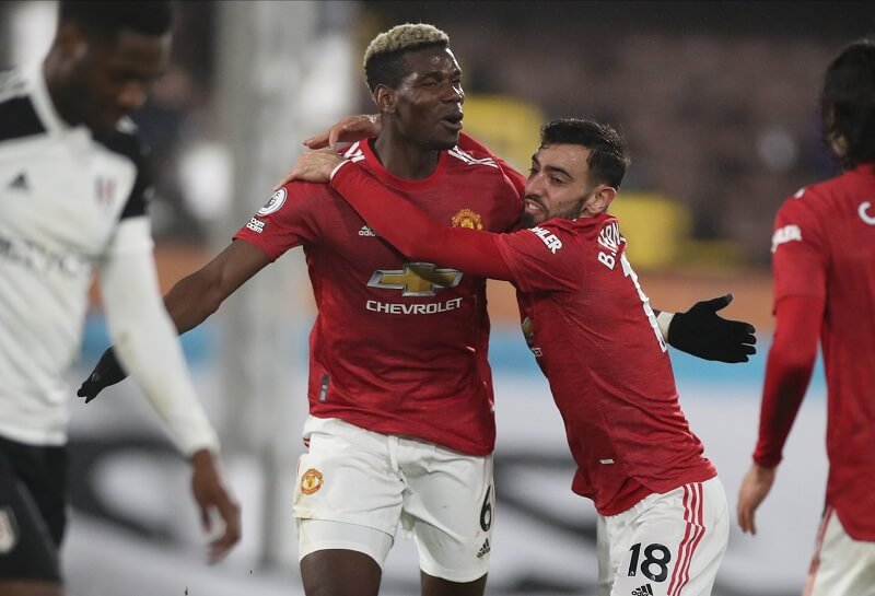 Có cả Pogba và Bruno trên sân, MU khó bị bắt bài hơn. (Ảnh: Getty)