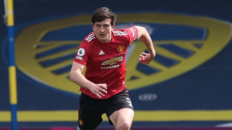 Maguire trong trận gặp Leeds United vào đêm qua. (Ảnh: Techz)