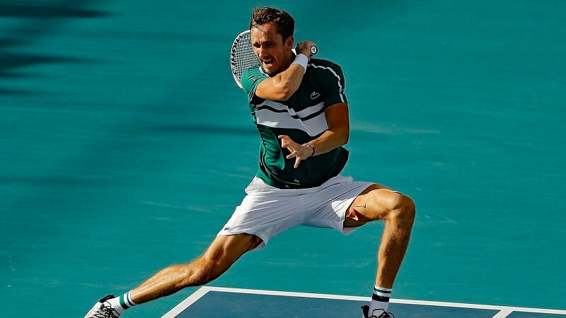 Medvedev có một ngày kém hiệu quả. (Ảnh: ATP Tour)