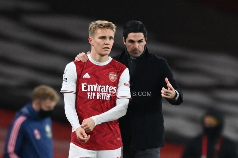 Odegaard đánh giá cao phong cách huấn luyện của Arteta. (Ảnh: Managing Madrid)