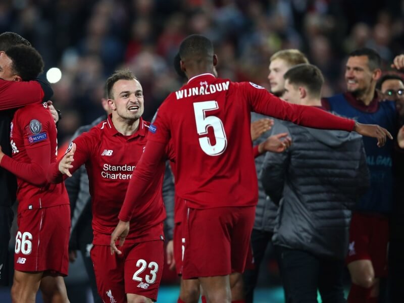 Shaqiri kiến tạo cho Wijnaldum ghi bàn ở bán kết C1 2019