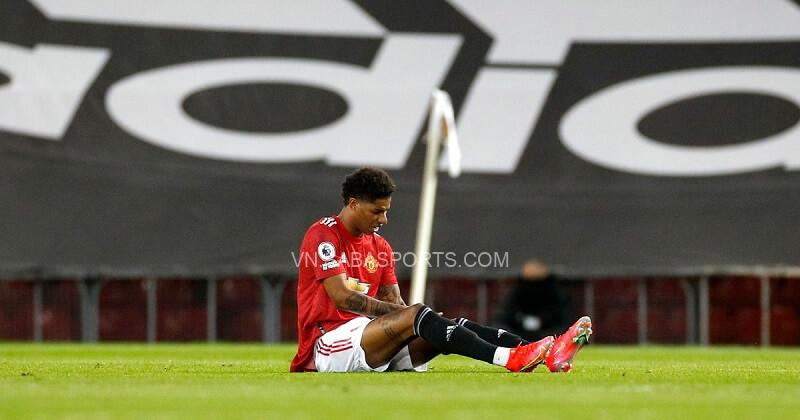 Rashford có lẽ chưa hoàn toàn hồi phục. (Ảnh: Getty)