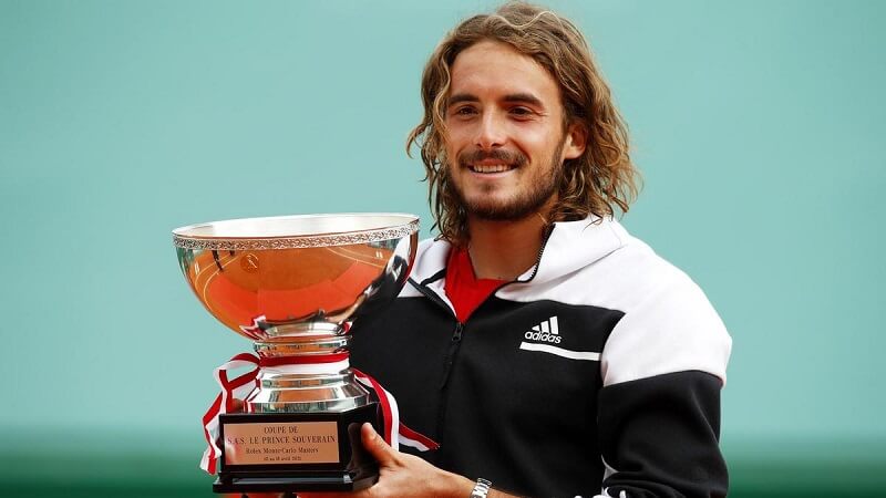 Tsitsipas trong ngày đăng quang tại Monte Carlo. (Ảnh: VnExpress)