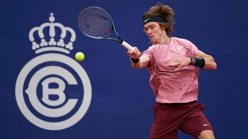 Rublev vẫn tìm ra cách để ghi điểm số quan trọng. (Ảnh: ATP Tour)