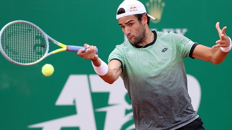 Berrettini sớm chia tay Monte Carlo. (Ảnh: Twitter)