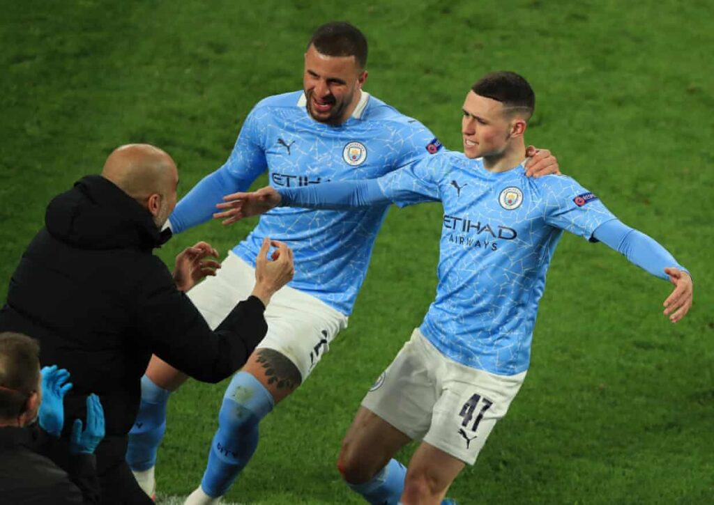 Phil Foden đã ghi bàn trong cả hai lượt trận trước Dortmund