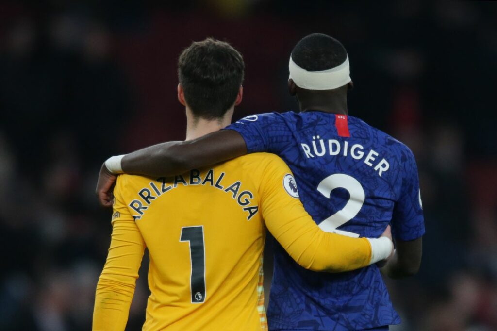 Rudiger sau đó đã xin lỗi Kepa