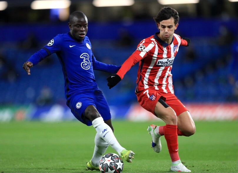 Kante - người góp công lớn giúp đội nhà vượt qua Atletico không thể ra sân