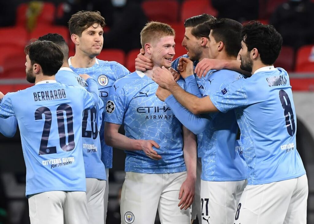 Nhiều trụ cột Man City như Gundogan, De Bruyne được nghỉ ngơi hồi cuối tuần để chuẩn bị cho cuộc quyết đấu này