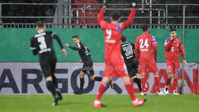 Kiel từng gây bất ngờ đi đánh bại gã khổng lồ Bayern