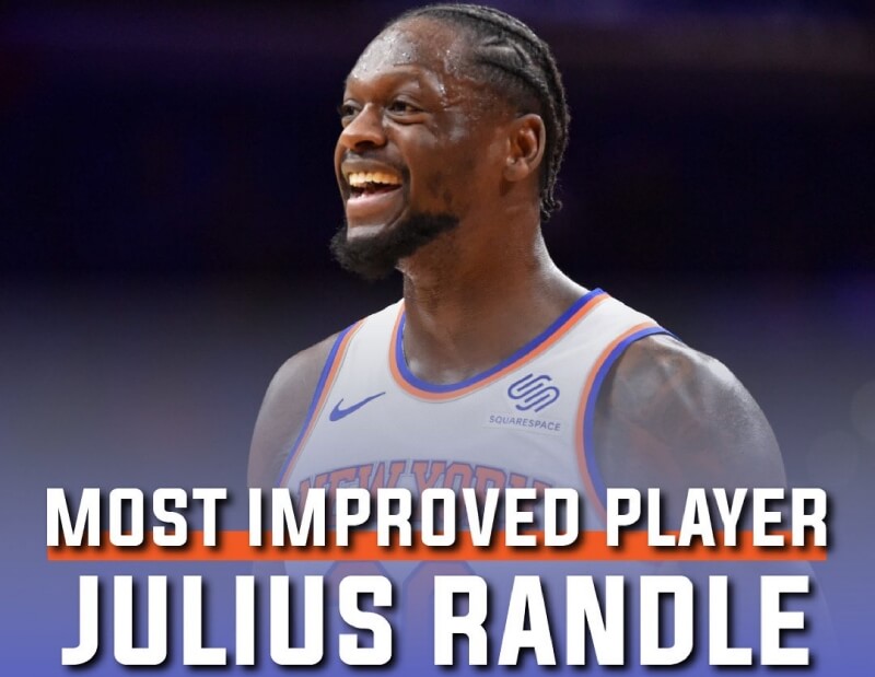 Julius Randle nhận giải Cầu thủ tiến bộ nhất năm