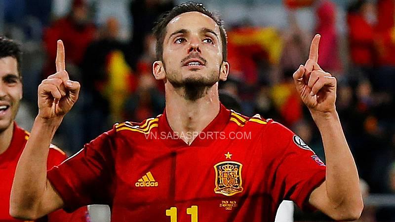 Pablo Sarabia lập công ở trận thắng 7-0 trước Malta tại vòng loại Euro