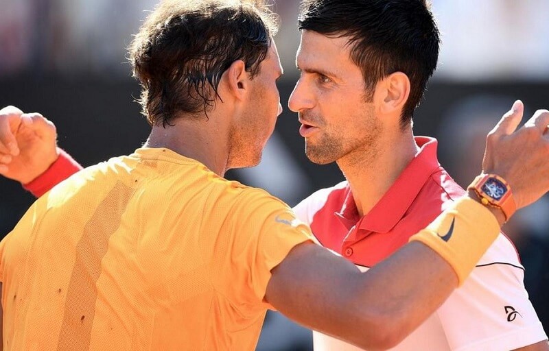 Djokovic là đương kim vô địch Rome Masters, còn Nadal là người lên ngôi nhiều lần nhất. (Ảnh: Twitter)