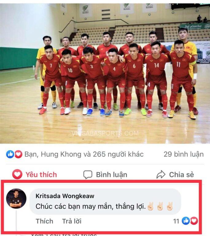 Thông điệp tích cực được đội trưởng Thái Lan gửi đến tuyển Futsal Việt Nam