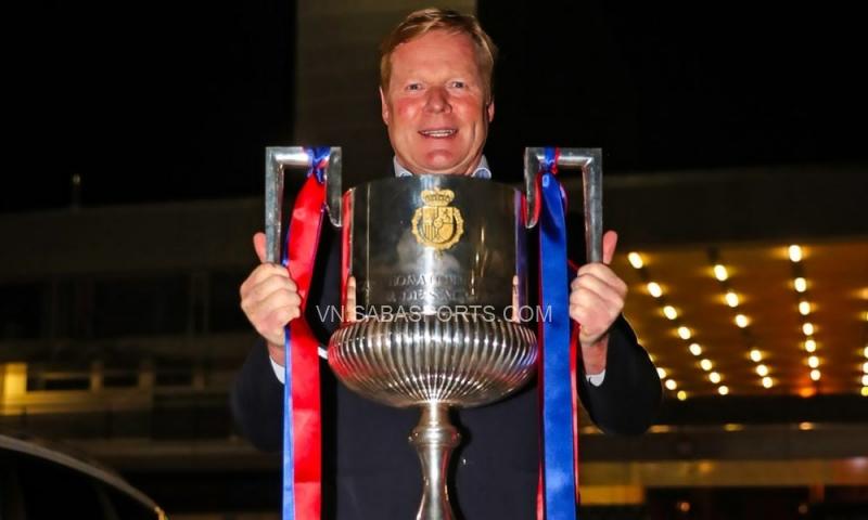 Chiếc cúp Copa del Rey là danh hiệu duy nhất Koeman giành được mùa rồi