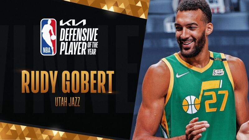 Rudy Gobert đoạt danh hiệu Cầu thủ phòng ngự xuất sắc nhất lần thứ 3 trong 4 năm