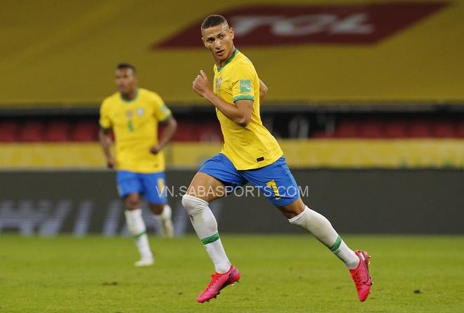 Richarlison tỏa sáng với bàn thắng mở tỉ số trận đấu.