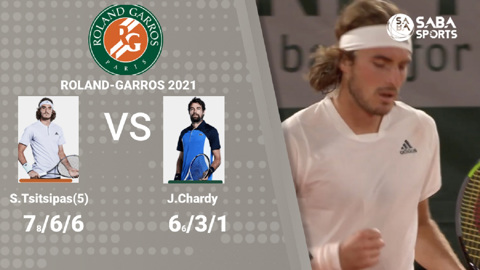 Tsitsipas vs Chardy - vòng 1 Roland Garros