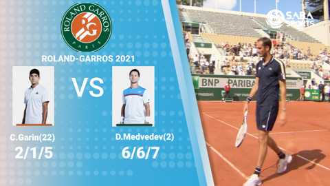 Cristian Garin vs Daniil Medvedev - vòng 4 Roland Garros
