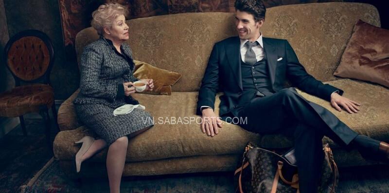 Michael Phelps và Larisa Latynina trong một khung hình. (Ảnh: Louis Vuitton)