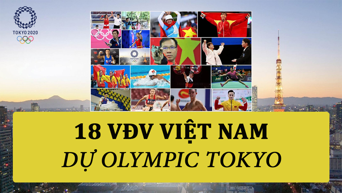 18 VĐV Việt Nam tham dự Olympic Tokyo 2020