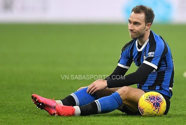 Eriksen nhiều khả năng sẽ không thể thi đấu cho Inter trong 6 tháng tới