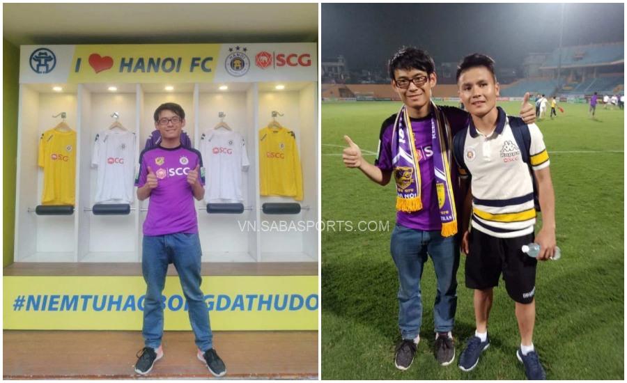 Diệu Hoa là một fan cứng của Quang Hải và Hà Nội FC