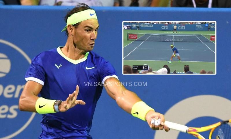 Nadal tái hiện cú đánh kinh điển tại Citi Open