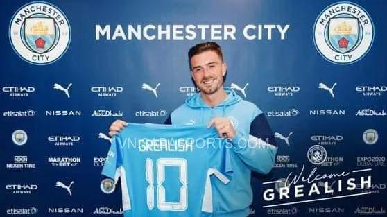 Grealish là số 10 mới ở Man City