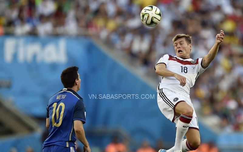 Kroos từng giành chiến thắng trước Argentina của Messi tại chung kết World Cup 2014