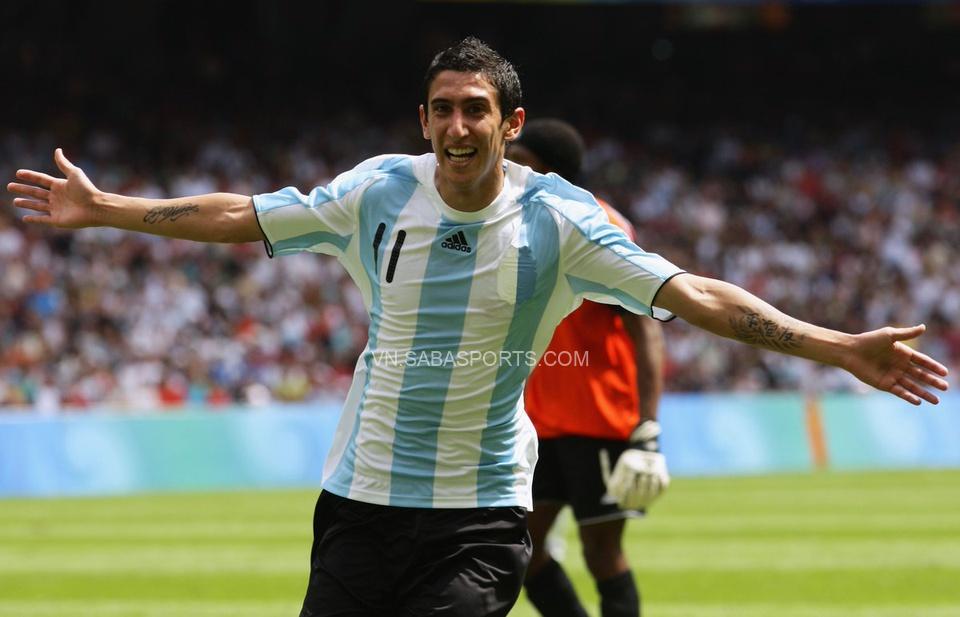 Di Maria chơi vô cùng nổi bật ở Olympic Bắc Kinh