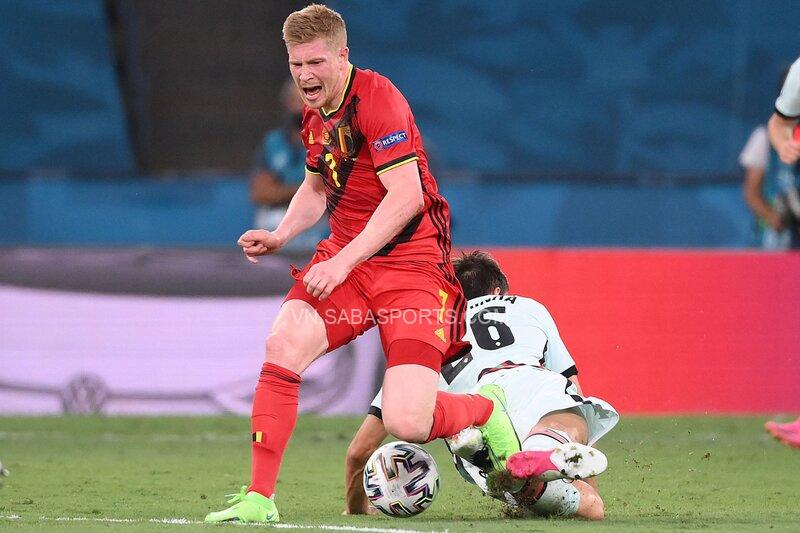 De Bruyne vẫn chưa thể bình phục chấn thương mắt cá gặp phải ở Euro 2020 (Nguồn: AFP)