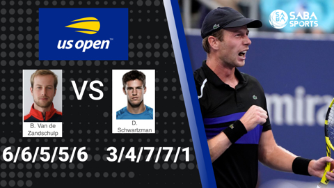 Botic van de Zandschulp vs Diego Schwartzman - vòng 1/8 US Open 2021