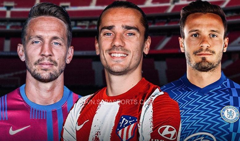 "Domino" Saul, Griezmann và Luuk de Jong đổ một cách thần tốc ra sao?