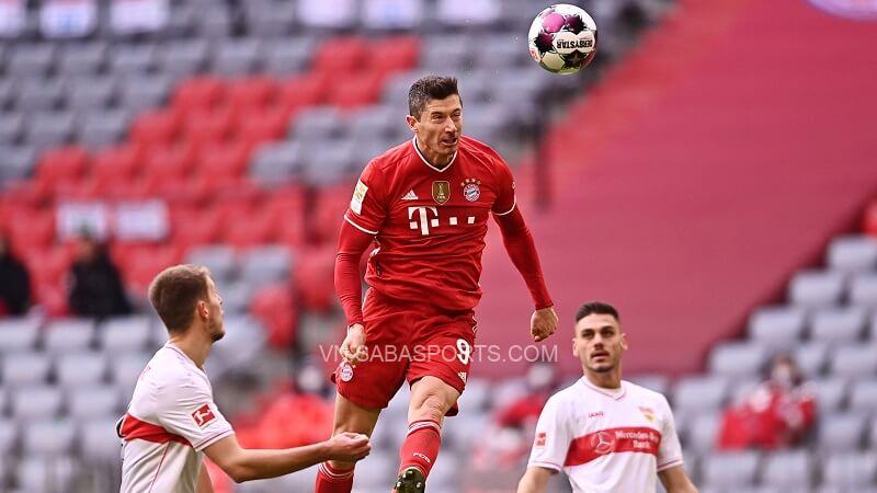 Lewandowski rất giỏi không chiến. (Ảnh: Bayern Munich)